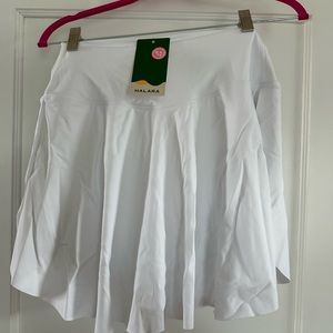 Halara SoftlyZero Airy Crossover side pocket tennis golf skirt Medium Long NWT